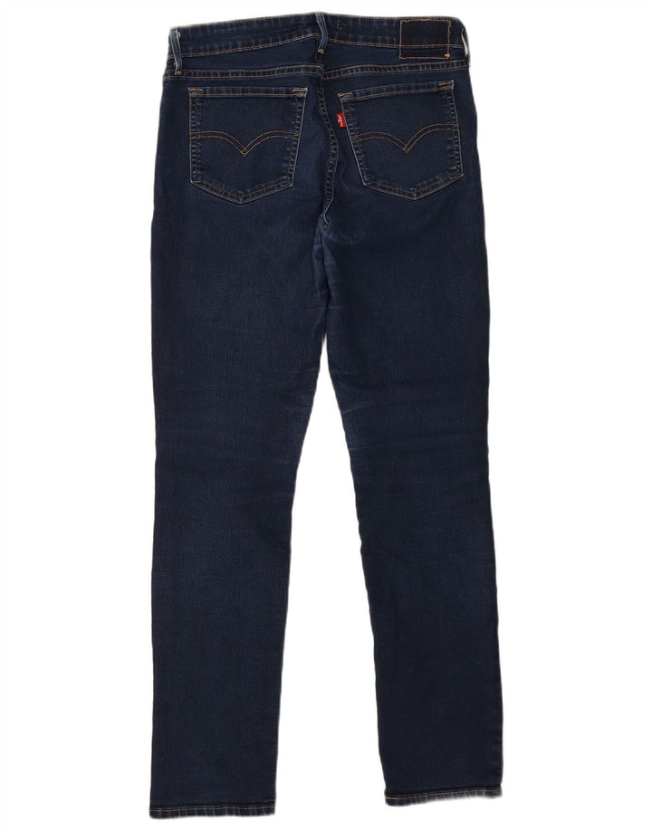 LEVI'S Dame 712 Slim Jeans W29 L30 Marineblå Bomuld
