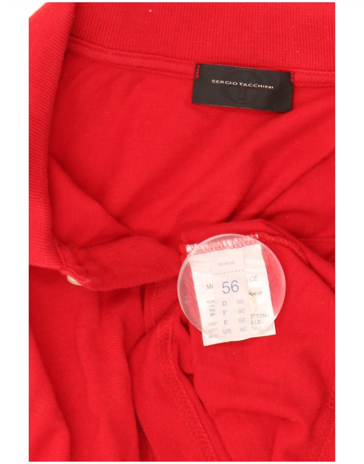 Sergio Tacchini Herre Polo Shirt IT 56 2XL Rød Bomuld