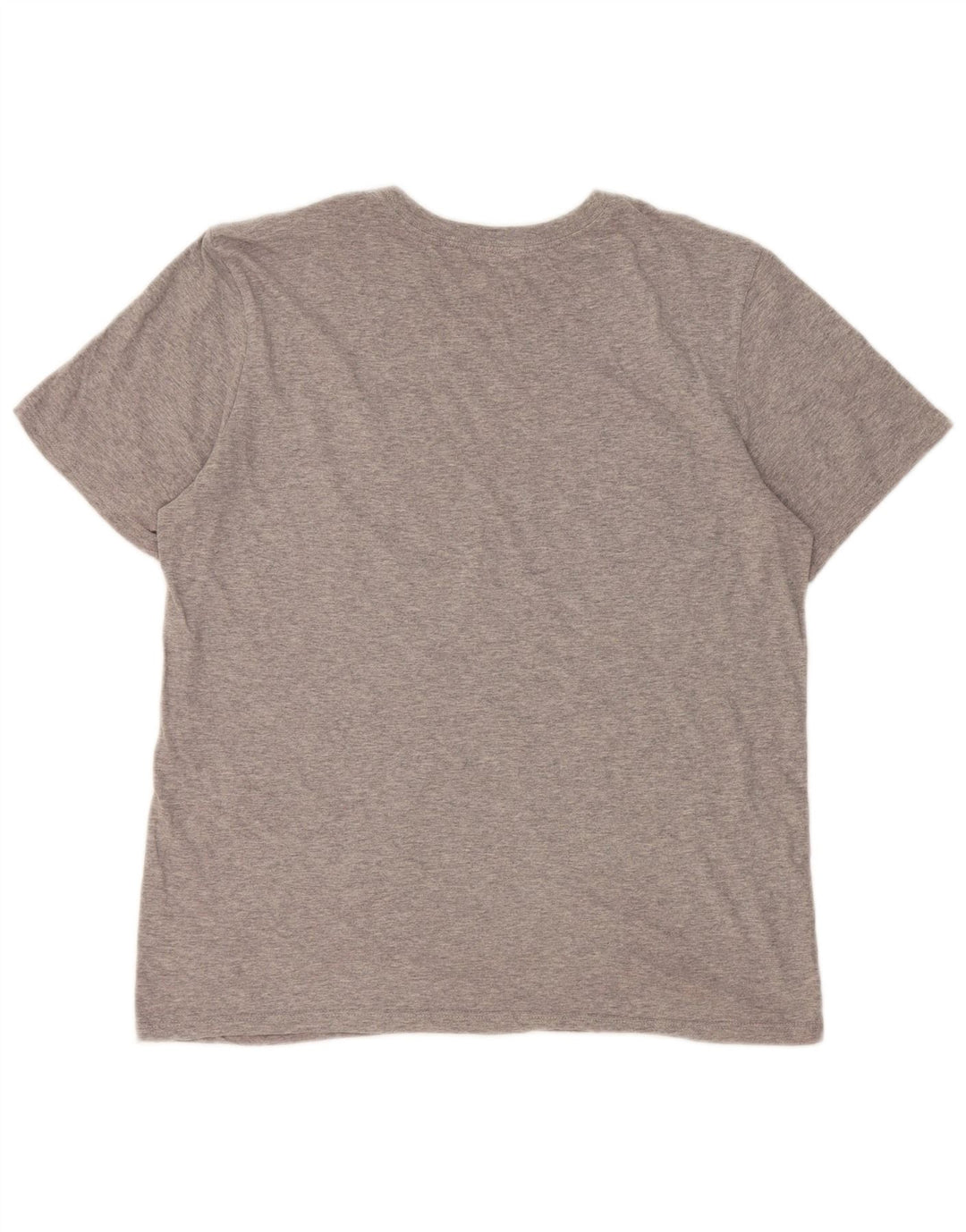 Nike Herre Athletic Cut Grafisk T-Shirt Top Medium Grey Flecked Bomuld