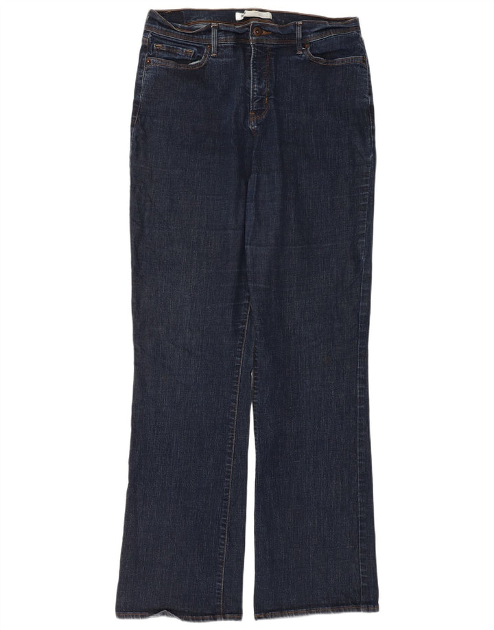 Levi's Womens 512 Perfectly Slanking Bootcut Jeans W32 L34 Marineblå Bomuld