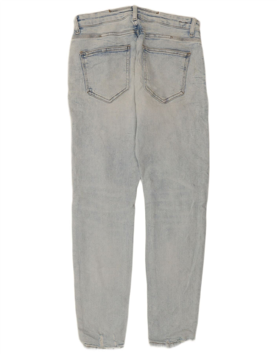 Zara Herre Distressed Slim Jeans EU 40 Medium W31 L29 Blå