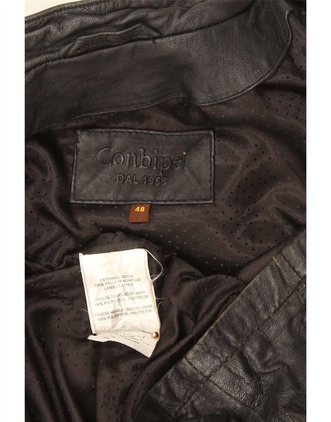 Conbipel Dame Læderjakke IT 48 XL Sort