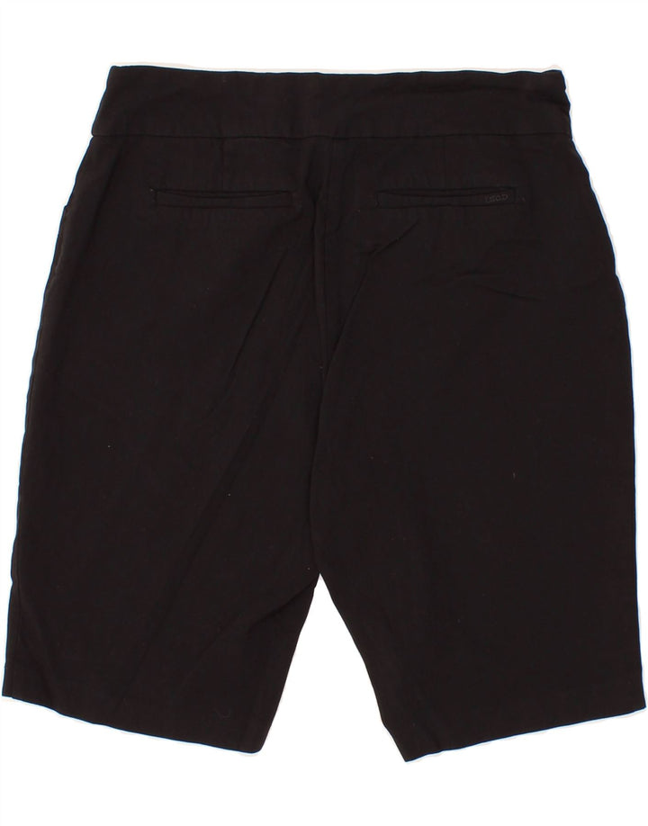 IZOD Womens Casual Shorts US 12 Large W30  Black Rayon Vintage Izod and Second-Hand Izod from Messina Hembry 