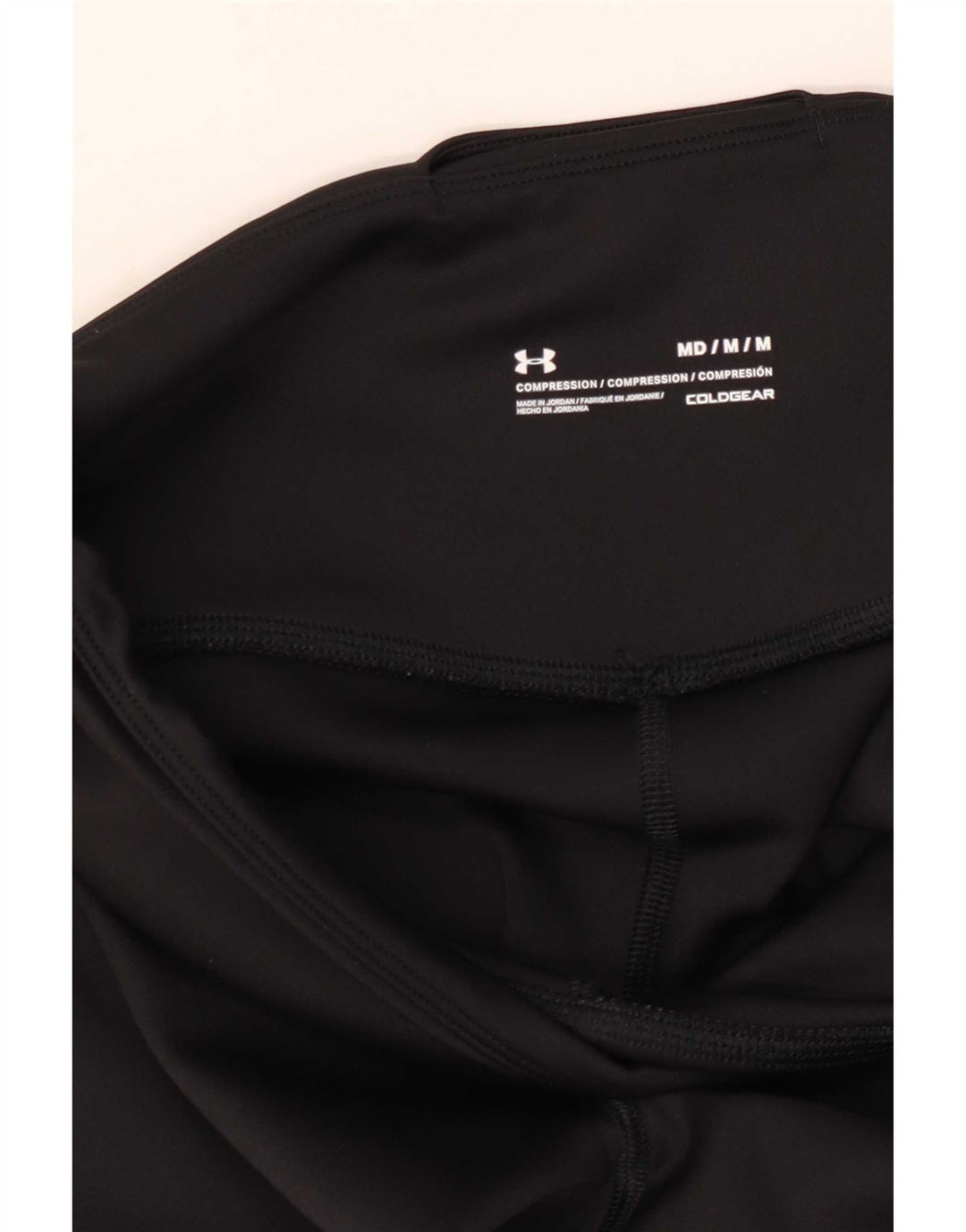 Under Armour Womens Cold Gear Grafiske Leggings UK 12 Medium Black