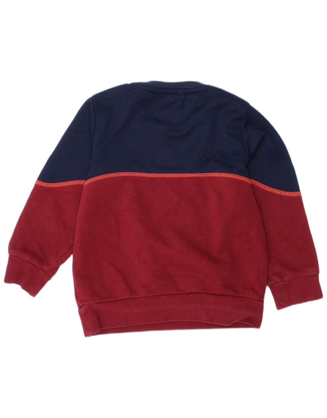 ADIDAS Grafisk Sweatshirt-trøje til drenge 3-4 år Maroon Colourblock Bomuld