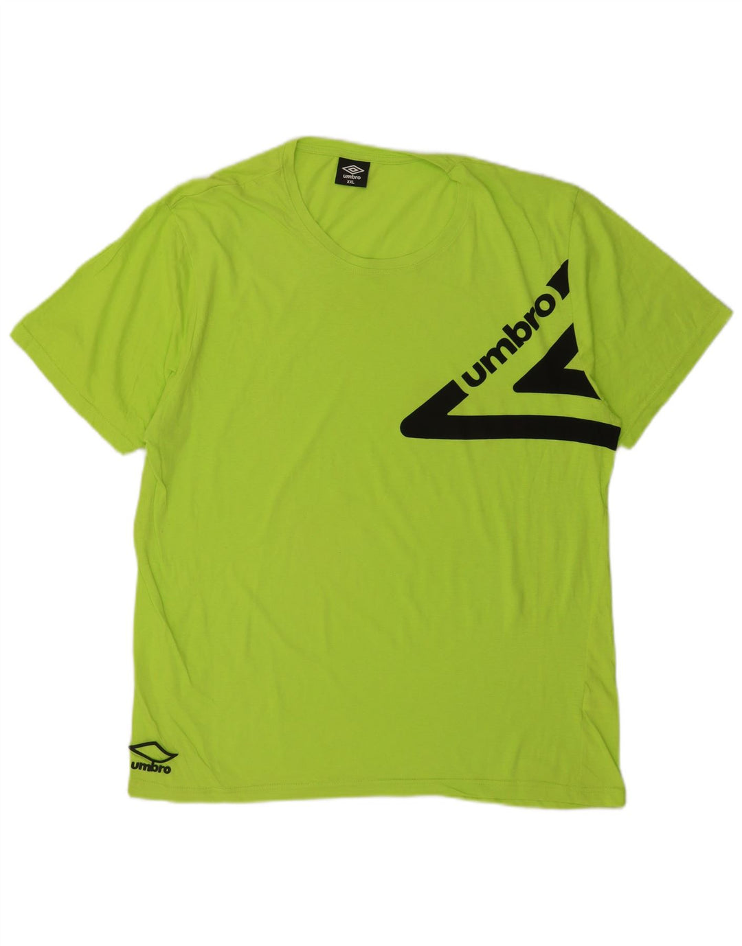 Umbro Herre Grafisk T-Shirt Top 2XL Grøn Bomuld