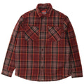 Superdry Herre Overshirt Skjorte Stor Burgundy ternet uld