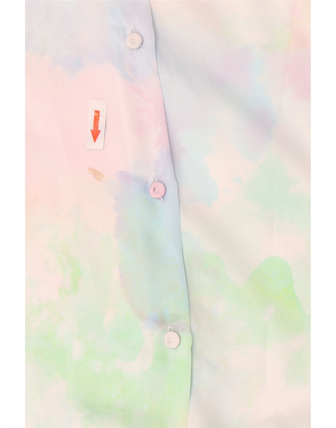 Zara Kvinders Oversized Skjortekjole UK 16 Large Multicolor Tie Dye