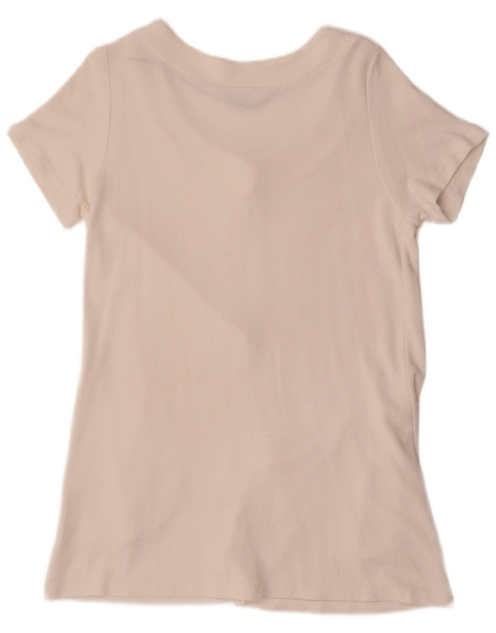 Marks & Spencer Kortærmet skjortebluse til kvinder UK 12 Medium White