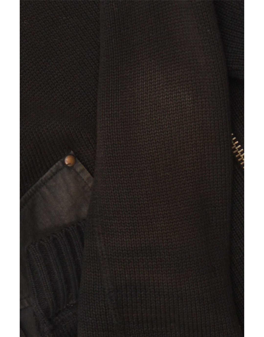 G-Star Herre cardigan sweater med fuld lynlås Medium sort bomuld