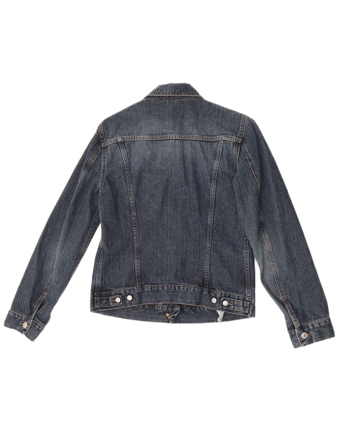Benetton Dame denimjakke UK 10 Lille Blå Bomuld