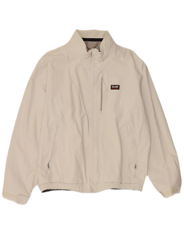 Slam Regnjakke til mænd UK 44 2XL Hvid Nylon