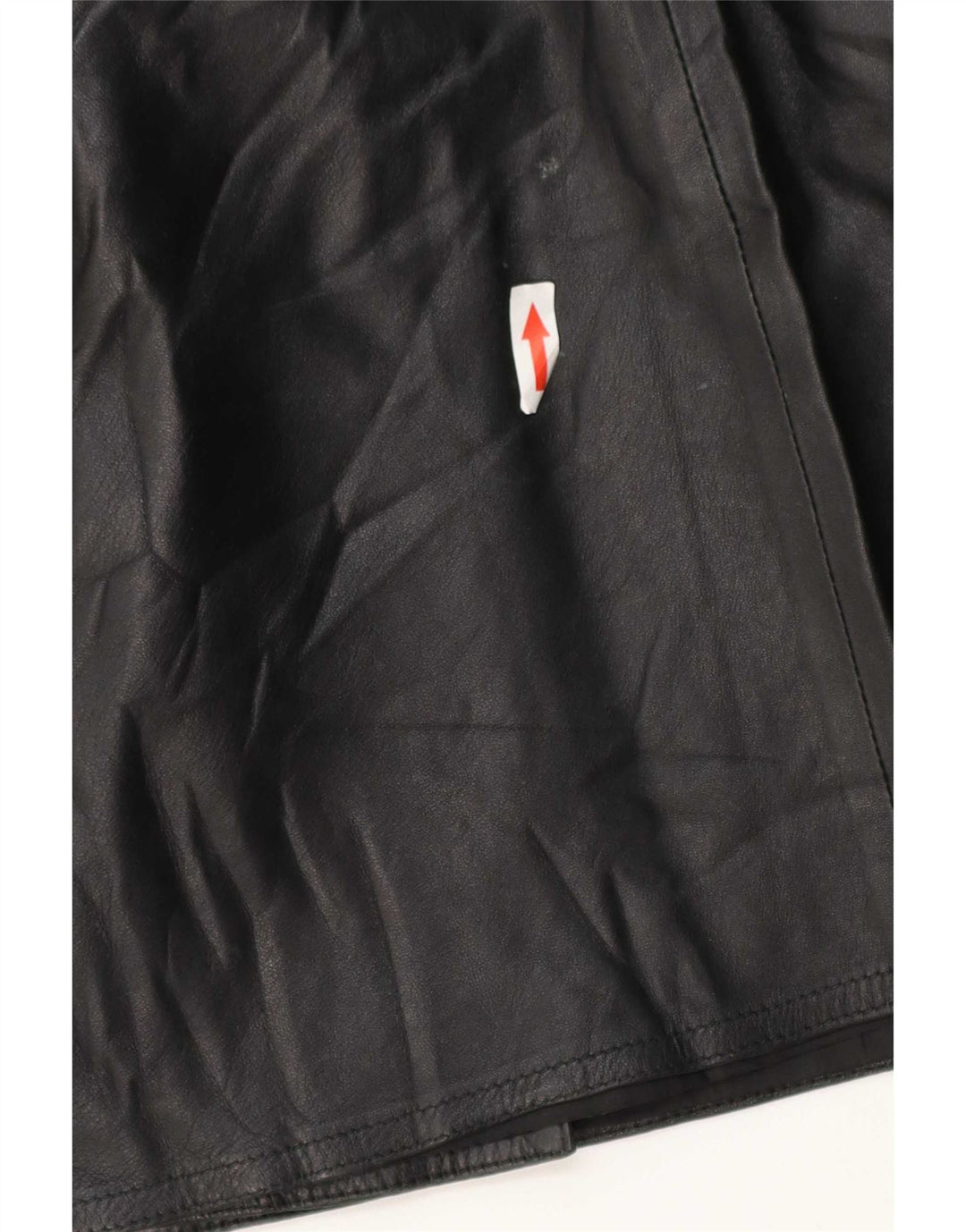 Vintage lædernederdel til kvinder W28 Medium Black