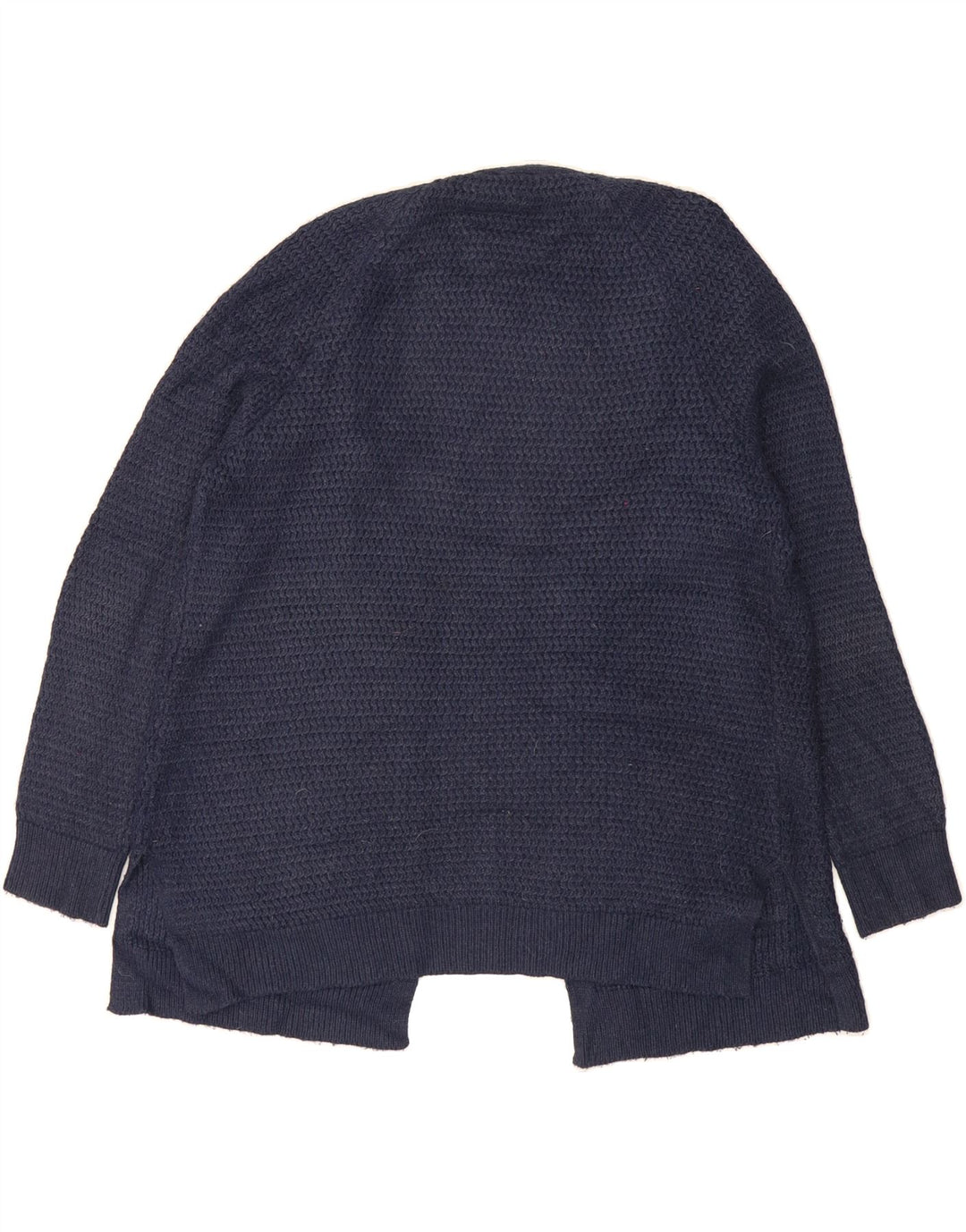 FAT FACE Womens Open Cardigan Sweater UK 12 Medium Navy Blue Acrylic Vintage Fat Face and Second-Hand Fat Face from Messina Hembry 