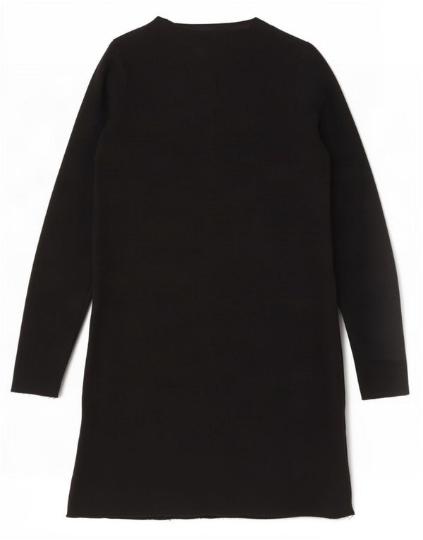 Zara Dame Jumper Dress UK 10 Small Black Viscose