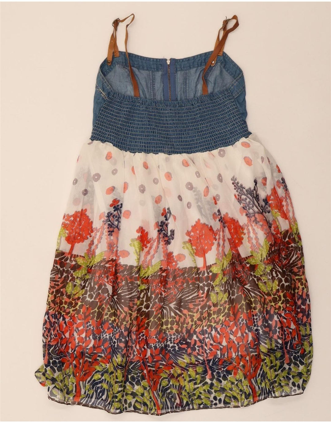 VINTAGE Womens Sundress UK 10 Small Multicoloured Floral Vintage Vintage and Second-Hand Vintage from Messina Hembry 