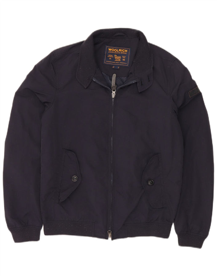 WOOLRICH Bomberjakke til mænd UK 34 XS marineblå nylon