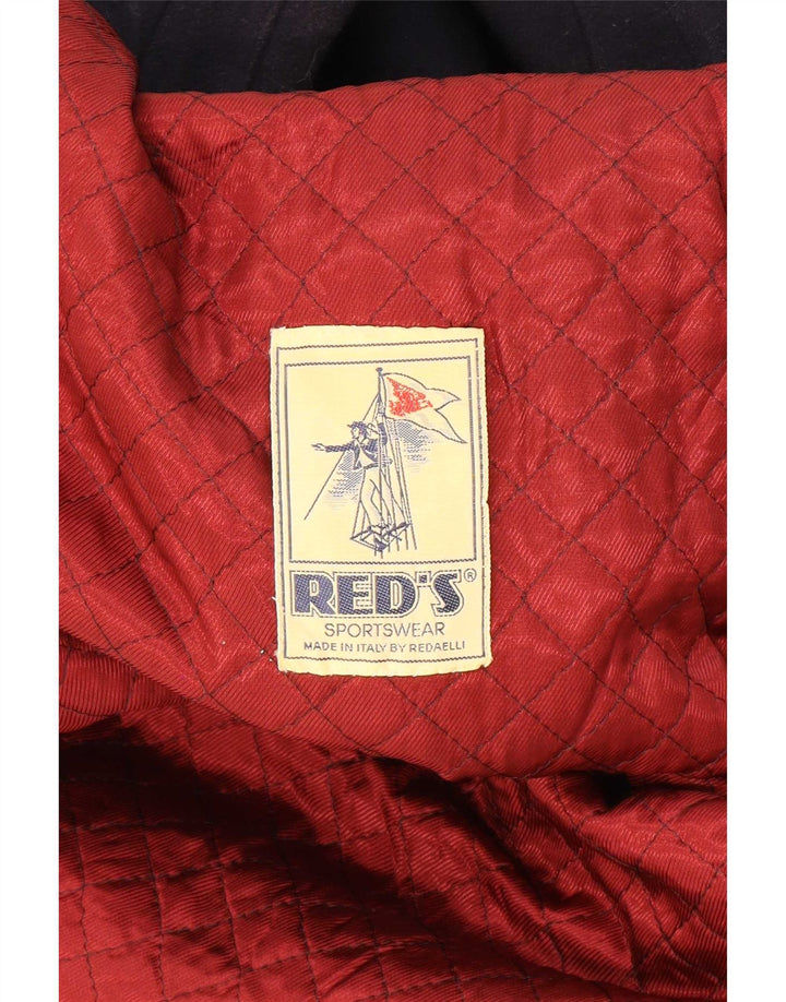 RED'S Herre Dobbeltradet Frakke IT 50 Stor Marineblå Uld