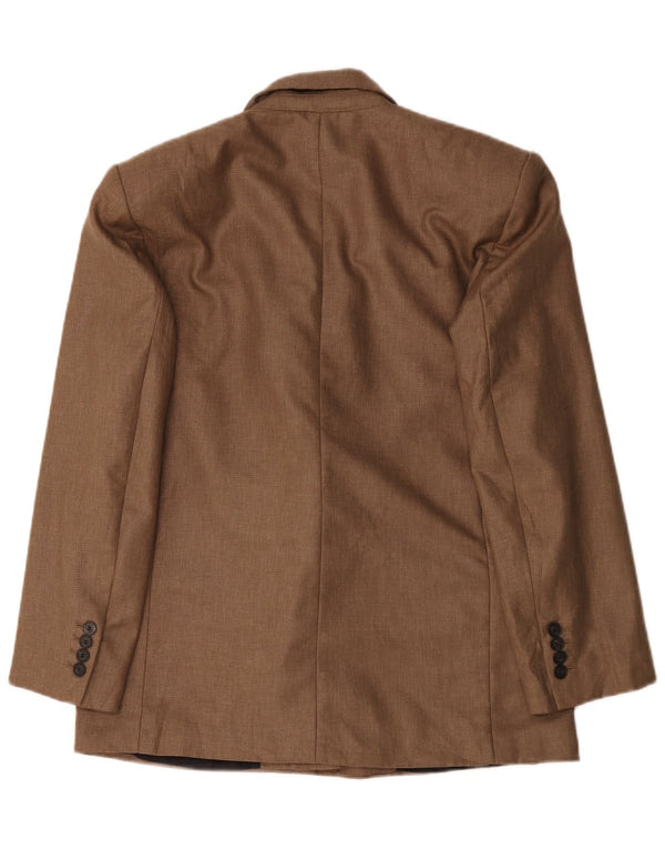 Zara Dame Oversized Double Breasted Blazer Jacket UK 14 Medium Brown