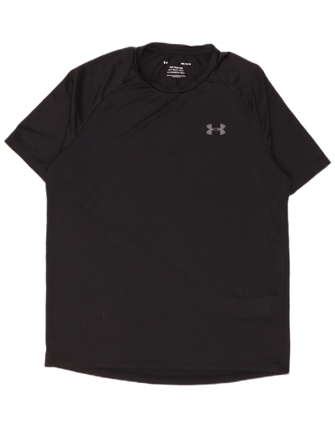 Under Armour Herre T-Shirt Top Medium Sort Polyester