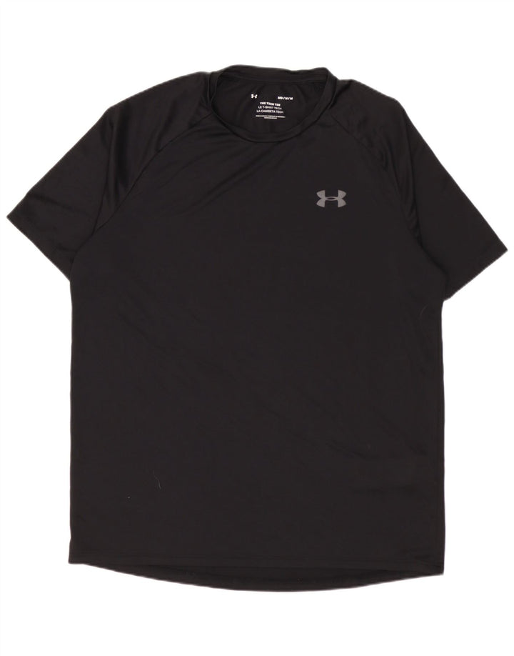 Under Armour Herre T-Shirt Top Medium Sort Polyester