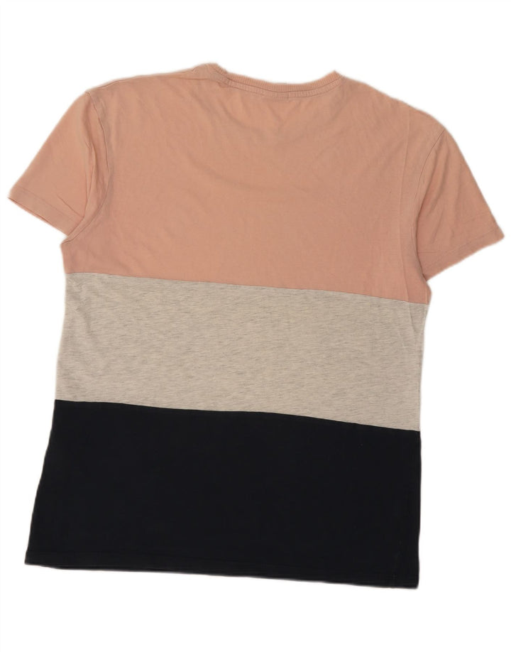 JACK & JONES Herre T-shirt Top Medium Flerfarvet Colourblock Bomuld