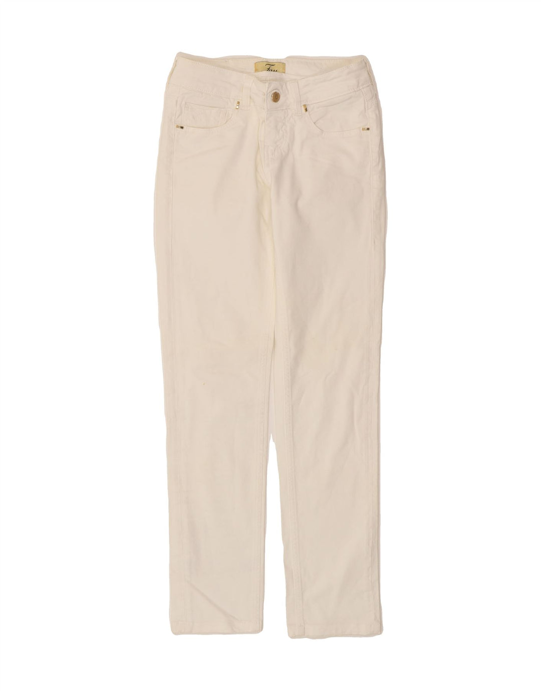FAY Womens Slim Jeans W26 L29 White Cotton Vintage Fay and Second-Hand Fay from Messina Hembry 