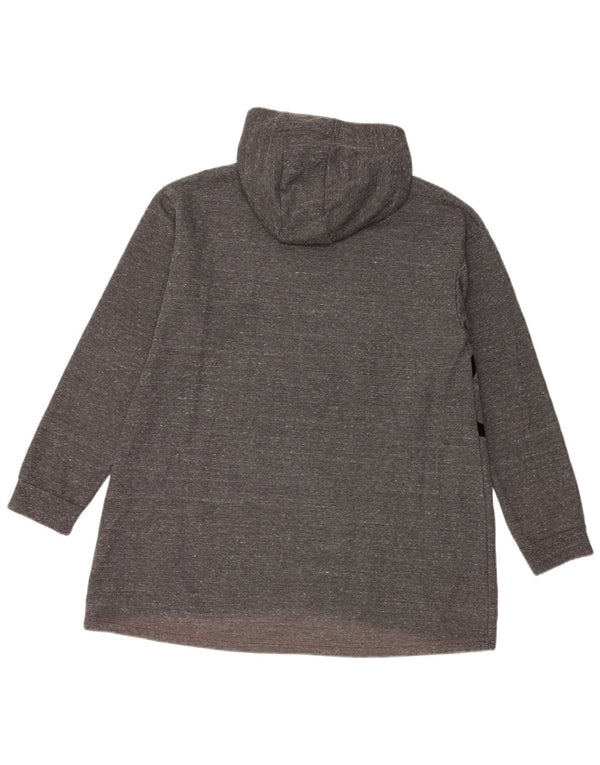 CHAMPION Piger Longline grafisk hættetrøje 15-16 år 2XL Grå Flecked