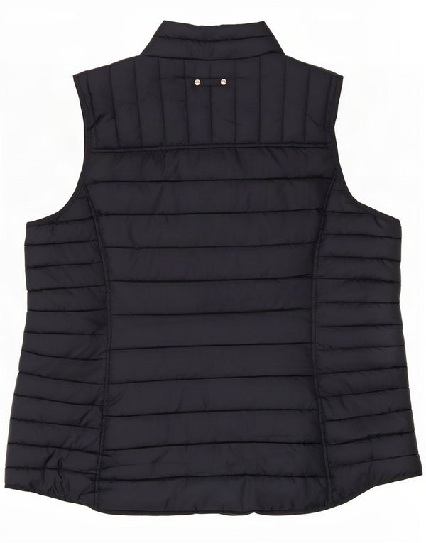 Joules Womens Padded Gilet UK 20 2XL Navy Blue Polyester