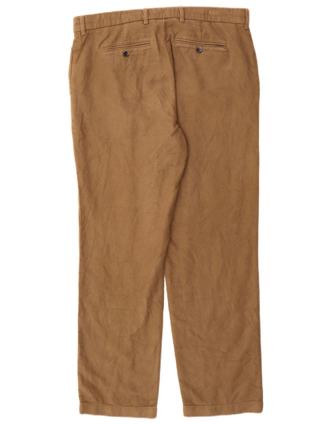 Marks & Spencer Herre Lige bukser med almindelig jakkesæt W36 L31 Beige Bomuld