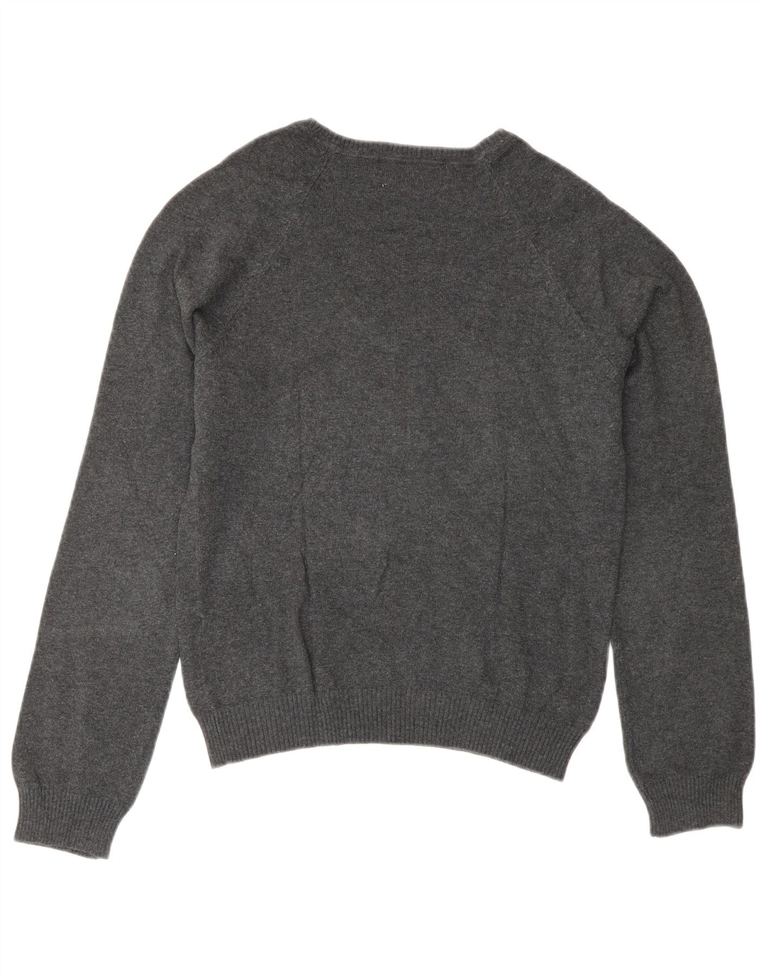Zara Dame V-hals sweater UK 14 Stor Grå Bomuld
