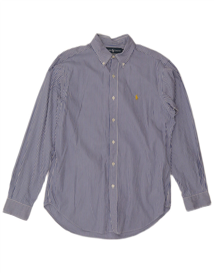 Ralph Lauren Herre Classic Fit skjorte Medium Blue Pinstripe