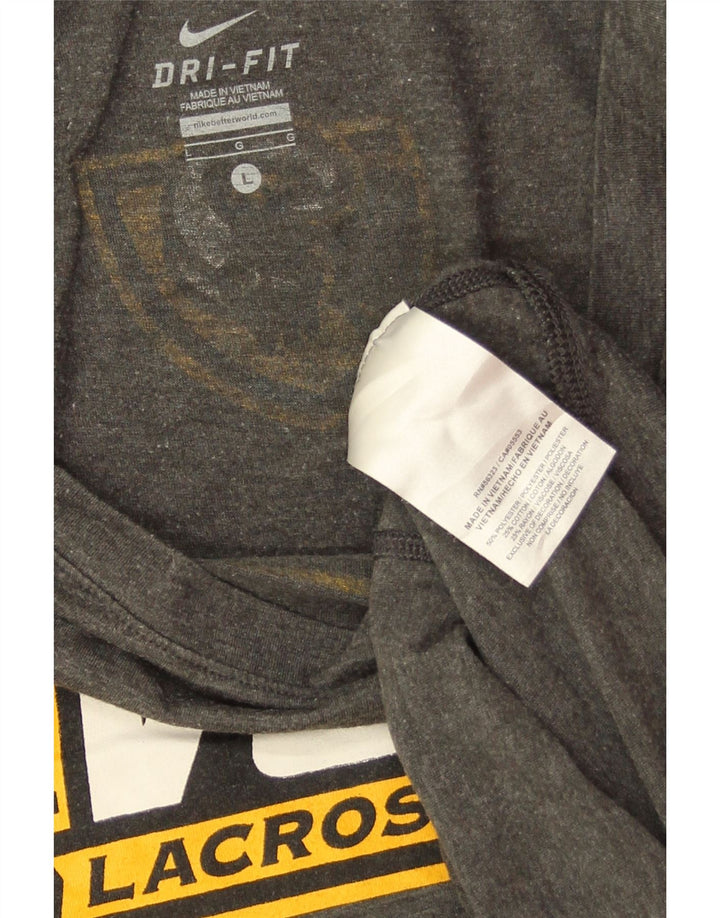 NIKE Womens VCU Rams Grafisk Top Langærmet UK 16 Stor Grå Polyester