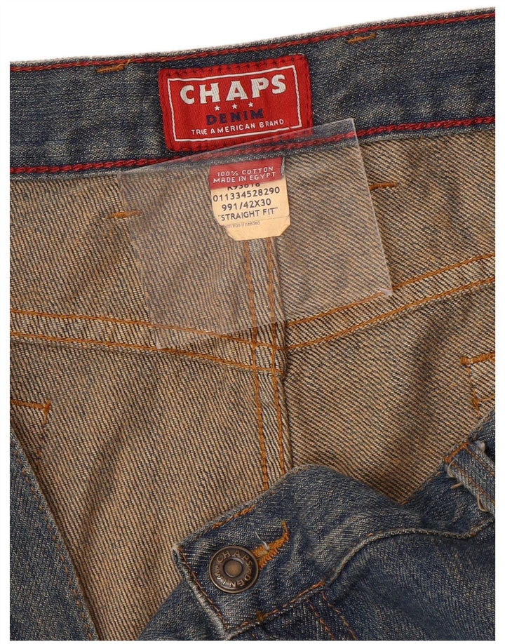 CHAPS Straight Jeans til mænd W42 L30 Blå Bomuld