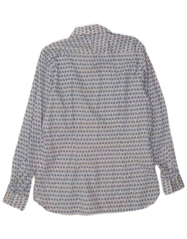 Ted Baker Herreskjorte str. 16 Large Blue Floral Cotton