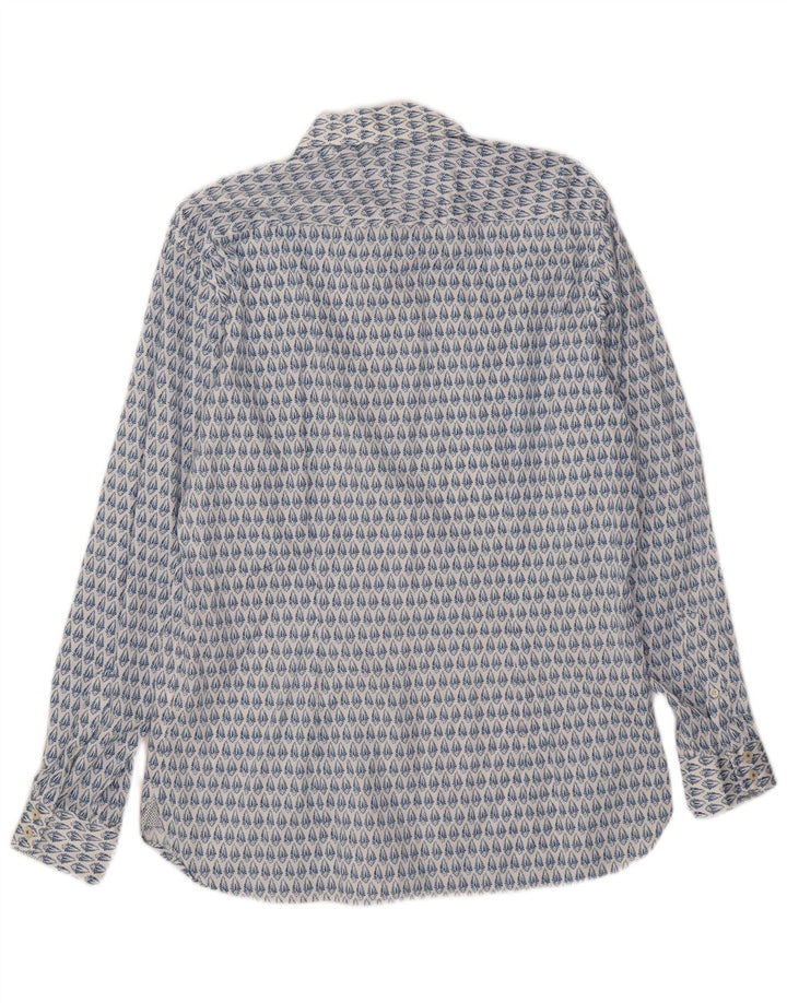 Ted Baker Herreskjorte str. 16 Large Blue Floral Cotton