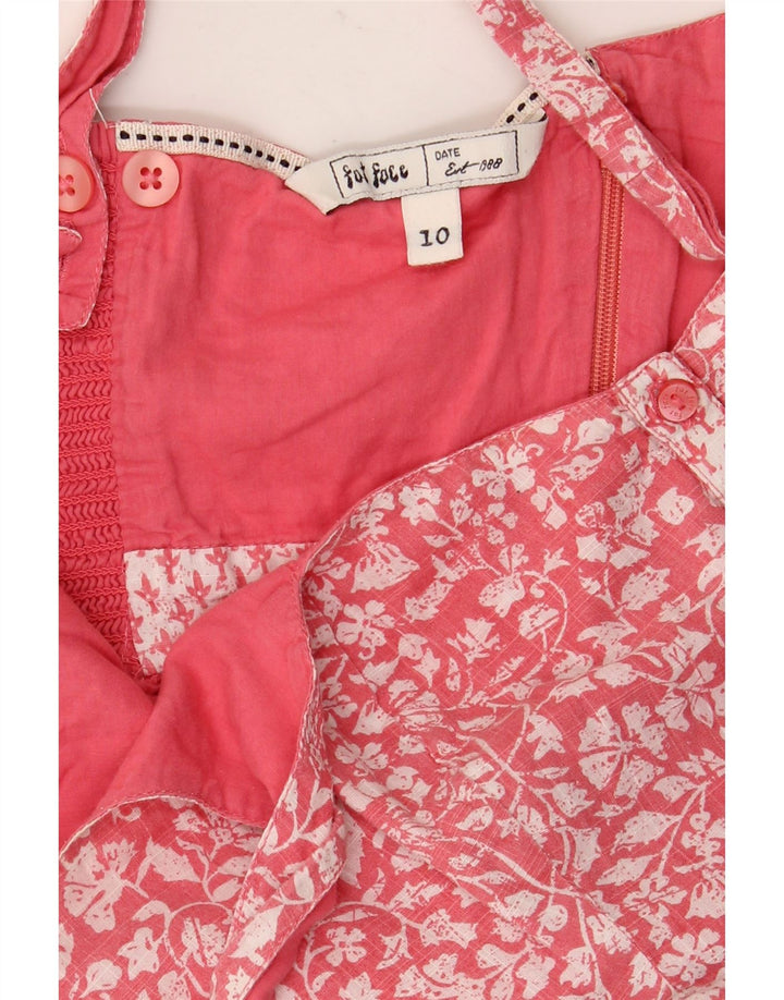 Fat Face Dame Cami Top UK 10 Small Pink Floral Bomuld