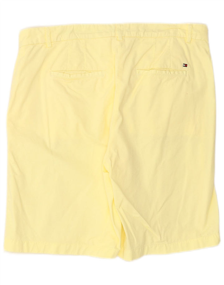 TOMMY HILFIGER Chino Shorts til kvinder UK 14 Large W34 Yellow