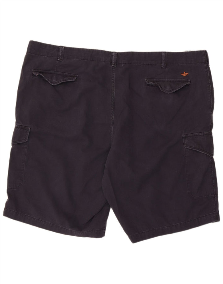DOCKERS Mens Cargo Shorts W44 2XL  Navy Blue Cotton