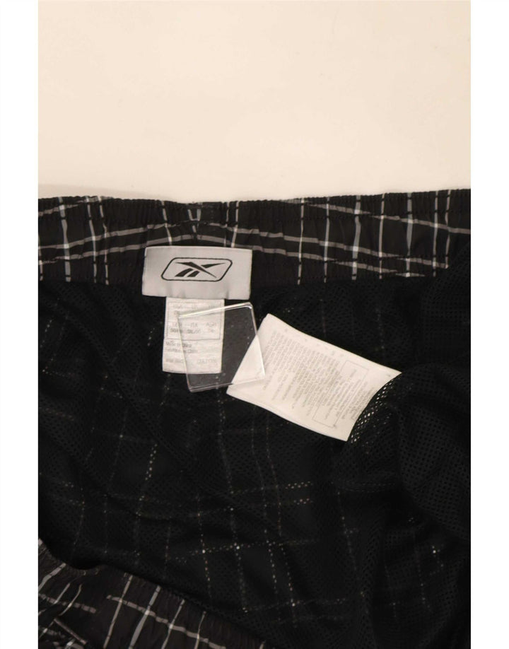 Reebok Badeshorts til mænd 2XL sort ternet polyester