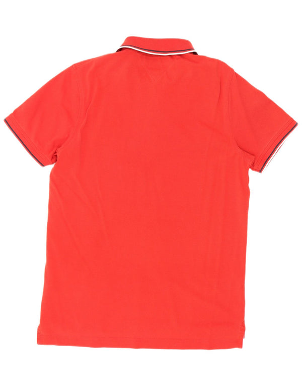 Tommy Hilfiger Herre Slim Fit Polo Shirt Stor Rød Bomuld