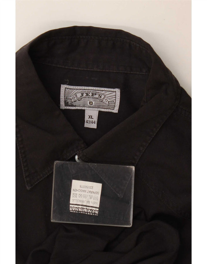 Jep's Herreskjorte str. 43/44 XL Sort Bomuld