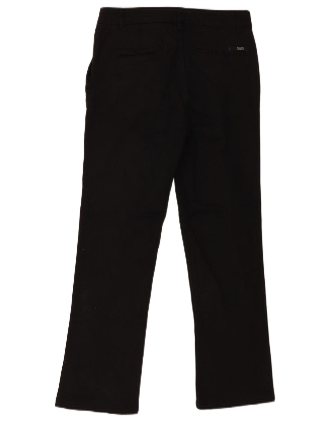 CALVIN KLEIN Womens Khakis Straight Cropped Trousers W26 L25 Black