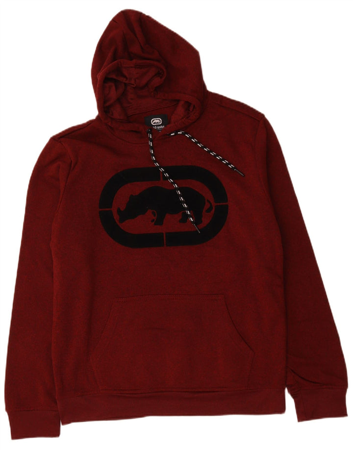 Ecko Unltd Grafisk hættetrøje til mænd Small Bourgogne Polyester