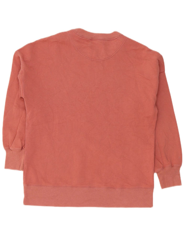 Abercrombie & Fitch Dame grafisk sweatshirt Jumper UK 10 Small Pink