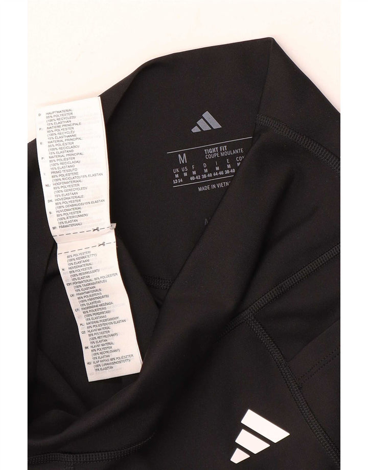 Adidas Dame Tight Fit Leggings UK12/ 14 Medium Sort Polyester