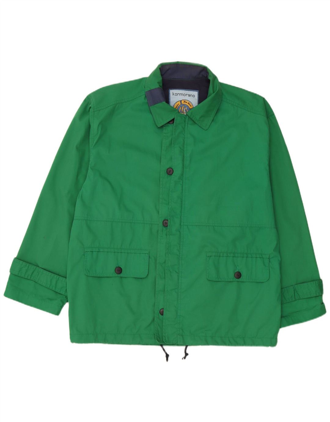 Vintage Herre Yachting Loose Fit Utility Jacket UK 38 Medium Green Polyester