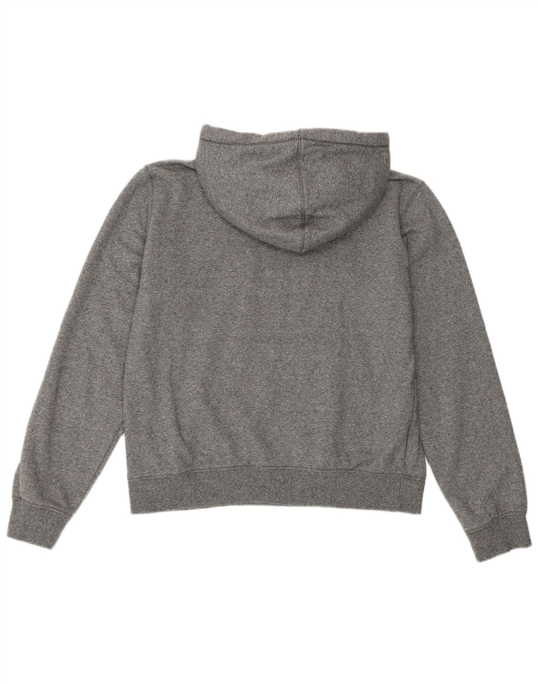 Champion Graphic Hoodie Jumper UK 12 Medium Grey Flecked