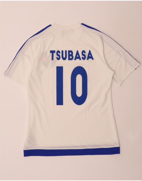 Adidas Herre Climalite grafisk T-shirt Top Medium White Colourblock