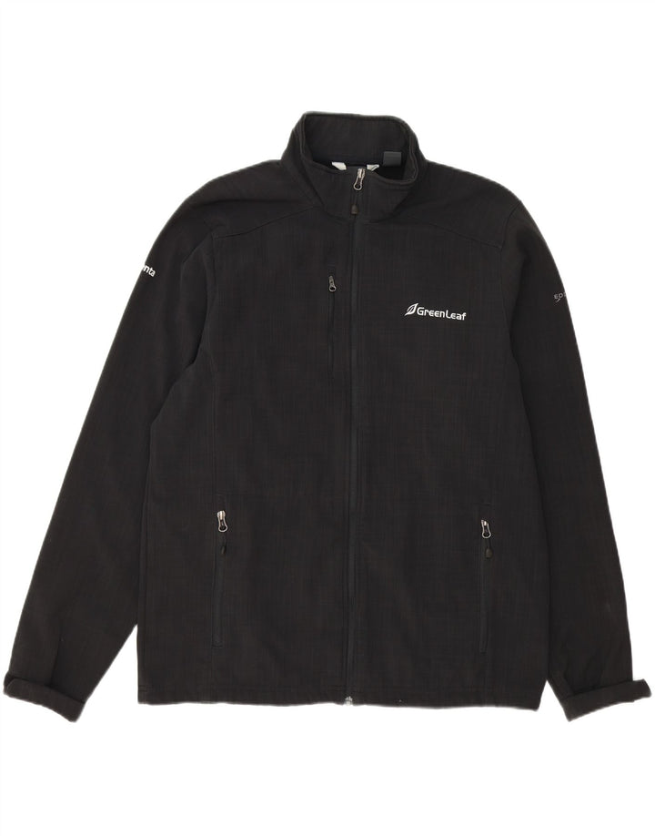 EDDIE BAUER Mens Tracksuit Top Jacket Large Black Polyester Vintage Eddie Bauer and Second-Hand Eddie Bauer from Messina Hembry 